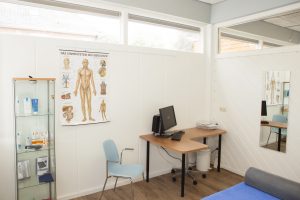 Behandelkamer ergotherapie, huidtherapie, oedeemtherapie, voedingsadvies