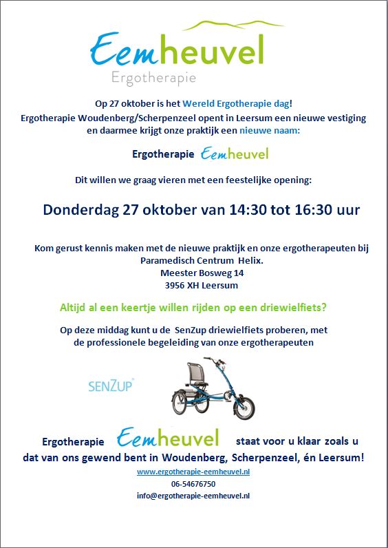 ergotherapiedag Ergotherapie dag op de Utrechtse Heuevlrug, in Leersum en Amerongen